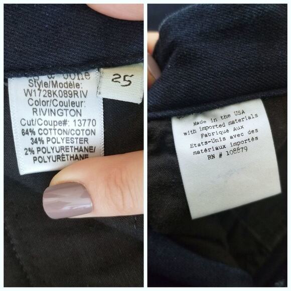 Rag & Bone | Rivington Trouser Raw Hem Flare Jeans - Picture 6 of 7